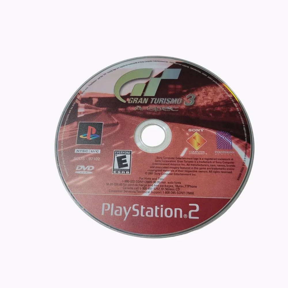 Gran Turismo 3 A Spec Sony Playstation 2 Ps2 Video Game Includes Case and Manual